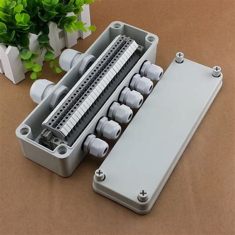 electrical junction box with terminal blocks|large junction box with knockouts.